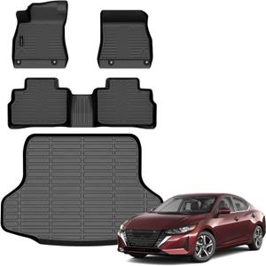 AUXKO All Weather Floor Mats for Nissan Sentra 2020-2025 Accessories
Full Coverage Set with Cargo Mat,3D Laser Fit,High Wall,All Season,Odorless,Anti Slip,Rain&Salt Resistant,Pet Friendly