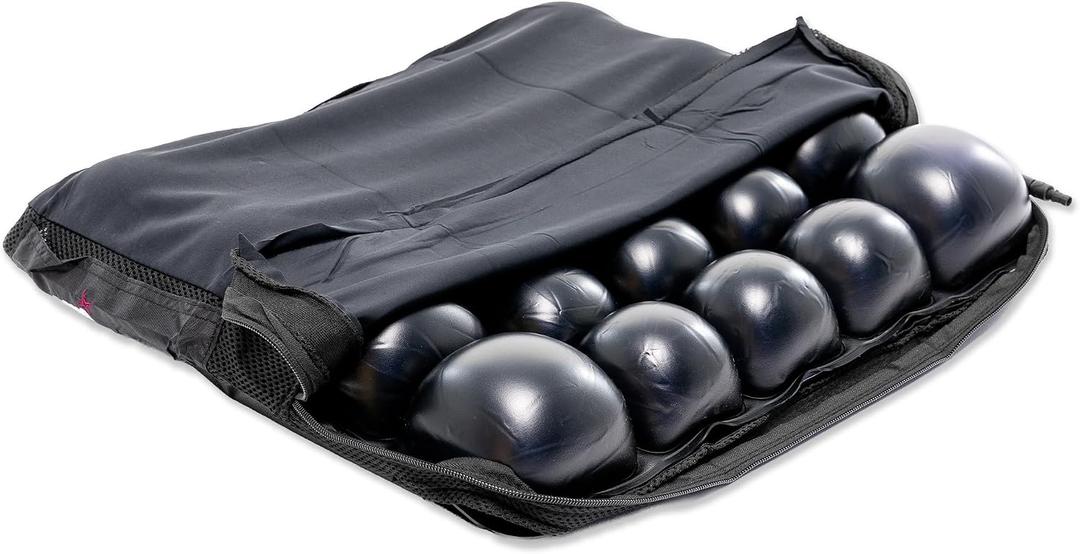 Roho Mosaic Seat Cushion 20 x 18 Inflatable Air Cell Design, Adjustable Firmness, Non-Skid Cover, Lightweight Portable Cushion for Wheelchair, Office Chair, Car & Home