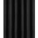 Barossa Design Black Shower Curtain Liner - Premium PEVA Plastic Black Shower Liner for Bathroom, Lightweight Standard Size Bath Curtain with 3 Magnets, Metal Grommets (72"W x 72"L (Pack of 1))