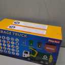 JOYIN Large Friction Powered Garbage Truck Toy Set, Includes Dumpster, Trash Bins, and Learning Cards for Kids, Boy Toys Birthday Gift for Boys Girls Kids Toddler Gift for Christmas (Green)