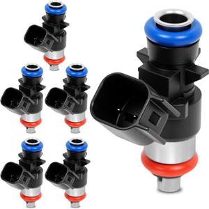 6pcs Fuel Injectors 5184085AC Fit 2011-2020 Chrysler 200 300 Grand Caravan Routan Dodge Challenger Charger Journey Durango Avenger Jeep Wrangler Grand Cherokee Ram 1500 2500 3500 3.6L