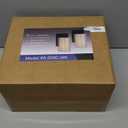 Wall Sconces Set of Two, Modern Vanity Lights with Double Clear Glass Shade Matte Black Indoor Farmhouse Wall Lights for Bathroom Living Room Bedroom Mirror Hallway Bulb E26 Base (2PCS)