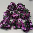 KHOYIME 8 Pack 72 FT Artificial Flower Garland, Fake Purple Roses Vines Silk Flowers Faux Plastic Outdoor Hanging Floral Ivy Garland Decoration for Wedding Arch Bedroom Home Wall Backdrop Room Decor