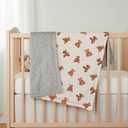 Bear and Buffalo Check Plaid Baby Blanket Gender Neutral Blankets for Newborn Baby Girls or Boys Nursery Toddler Double Layer Blanket with Dotted Backing and Bear Printed (Bear1)