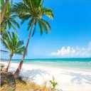 Custom Sea View Peel and Stick Wallpaper Coconut Tree Landscape Wall Mural Living Room Sofa Background Wall Home Decoration Beach Murals for Walls
