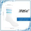 2 Pairs Bride Socks For Wedding Day,Stylish Cotton Bride To Be Socks Women,Bachelorette Party Favor,Bridesmaid Gift (White)