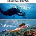 Sublue Mix Underwater Scooter with Action Camera Mount 30 Minutes 22lbf 131ft Waterproof Dual Motors Water Sports Pool Diving Snorkeling for Adults Gray Battery Version