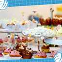 400 Pcs Volleyball Martini Toothpicks Bamboo Cocktail Picks Volleyball Garnish Drink Picks Cocktail Sticks for Appetizers Food Fruit Beach Holiday Party Favors