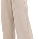 ANRABESS Women's Wide Leg Pants High Waist Drawstring Sweatpants Joggers with Pockets Light Grey X-Large (XL)
