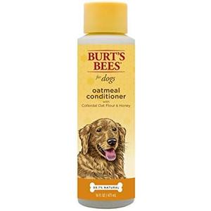 Burt's Bees for Pets Oatmeal Dog Conditioner with Colloidal Oat Flour and Honey, 95% Natural Origin Formulas, Gentle Canine Conditioning Formula for Itchy Dogs, 2 Pack, 10 oz