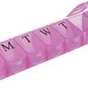 Ultra Bubble lok 7-day Pill Organizer By Apex Healthcare (Colors May Vary)