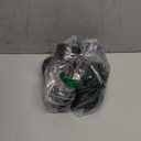 2-1/4" Plastic Tubing End Caps, 25Pcs Round Hole Plug Insert for Round Iron Pipe Chair Leg Table Bookshelves Patio Furniture, Black