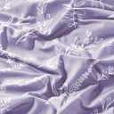 MUXHOMO Duvet Cover Queen Size, Reversible Floral Lavender Purple Duvet Cover Set with Zipper Closure, 3 Pieces Botanical Patterns Soft Microfiber Bedding Set (90"x90", 2 Pillow Cases 20"×30")