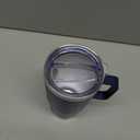 20 oz Tumbler with Handle and Lid, Stainless Steel Tumbler Insulated Travel Coffee Mug, Spill Proof Double Wall Vacuum Tumbler Cup Keep Drink Hot & Cold, Navy, 1 Pack