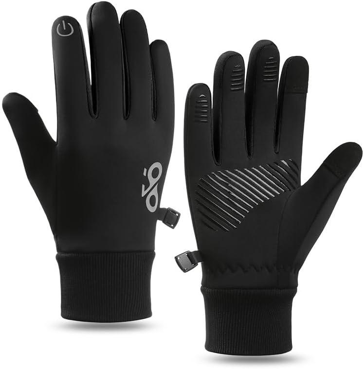 Kids Winter Warm Gloves - Touchscreen Thermal Water-Resistant for Boys Girls Running Cycling Football in Cold Weather (Pink, XL)