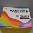 VANREESA Gel Nail Polish Kit with U V Light 74 Pcs Gel Polish Nail Set 56 All Seasons Colors Nail Polish Set + Base and 4 Effects Top Coat with Manicure Tools Complete Nail Kit Gifts for Women