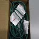 PLUGTUL Green Indoor Extension Cord 6 FT, 2 Prong Extension Cord, 3 Polarized Outlets with Safety Cap Protect for Home Office, 16/2 SPT-2 ETL Listed, 3 Pack