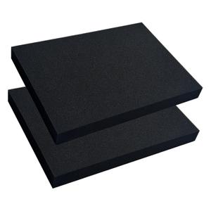 2 PCS Polyurethane Foam Sheets 16 x 12 x 1.5 Inch, Foam Inserts for Cases,Black Cuttable Polyurethane Foam Pad for Packing, Cushioning, Toolbox, Game Box, Storage, Crafts