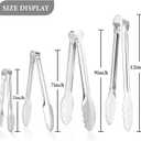 8 Pack Serving Tongs XEVOM Kitchen Tongs,Buffet Tongs, Stainless Steel Food Tong Serving Tong,small tongs (9inch)