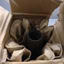 Blissun 9 ft Solar Umbrella, 32 LED Lighted Patio Umbrella, Table Market Umbrella, Outdoor Umbrella for Garden, Deck, Backyard, Pool and Beach (Tan)