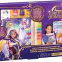 Make It Real: Unicorn Academy: Enchanted Unicorn Stationery Set - 17pc Journal Kit, Gel Pens-Stickers-Erasers-Gems, Diary, Netflix Series, Kids 6+