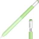 AZF iPencil Case Compatible with Apple Pencil (USB-C) Case, Gradient Color Silicone, Comfortable Grip Soft and Non-Slip, Support Magnetic Attachment. (Greens)