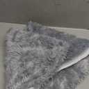 Sattiyrch 36 Inch White Faux Fur Christmas Tree Skirt  Soft Plush Tree Base Cover for 4-5.5 ft Tree, Foldable, Non-Slip Backing, Holiday Decoration for Home, Office or Gift,(Grey, 36in) (Gray)