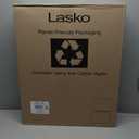 Lasko Pedestal Fan, Oscillating Fan for Bedroom with Adjustable Height and 3 Cooling Speeds, Portable, 18", Black, 1827