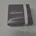 Ambesonne Music Quilted Coverlet 3 Pcs, Notes on the Clef, King Size, Black and White, 18x36
