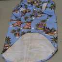 Tangpan Summer Pet Daisy Hawaiian Beach Plaid Print Shirts Clothes for Dog Blue XL