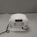 SAVILAND 600W Fast Nail Dryer: 6X Fast Drying Nail Polish Dryer for Regular Polish Nail Fan With Adjustable Angle Fingernail Dual Heating & Cooling Modes Dry Nail Dehydrator for Salon White (Large)