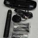 Aquasonic Black Series Ultra Whitening Toothbrush  ADA Accepted Electric Toothbrush- 8 Brush Heads & Travel Case  40,000 VPM Electric Motor & Wireless Charging - 4 Modes w Smart Timer