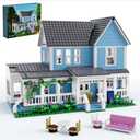 Gilmore House in Stars Hollow Lukes Diner Lorelai Movie Building Block Toys Set Compatible with Lego, Gift Decor and Collectibles for Family Sitcom TV Fans Girls Female Women Adult(1107 PCS)