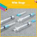 2 x 3ml/cc Syringe with 23 Gauge 1 Inch Lab Disposable Luer Lock Syringe, Pack of 20