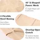 Tummy Control Shapewear Shorts for Women, High Waist Faja Body Shaper Underwear Under Dresses Nude