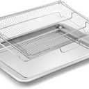 AFT27FRIG Air Fryer Tray Replacement Parts for Frigidaire Ready Cook 27" Air Fry Tray Air Fryer Basket FCWS2727AS Air Fryer Rack 304 Stainless Steel Electric Stove Range Wall Oven Shelf Rack 1 Pack
