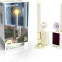 Touch Of ECO Solar LED Flameless Window Candles with Suction Cup - Flickering Flame, Holiday Decoration, Auto On at Dusk Off at Dawn - 2 Pack