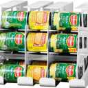 FIFO Pantry Storage Organizer Dispenser Rack for Canned Goods/Drinks, 54-Can Capacity
