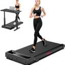 Walking Pad Treadmill for Home - Under Desk Walking and Running with Remote Control Portable Electric Machine Adjustable Slim Compact with 0.6-4.0MPH Modes Max up 265 Lbs for Home Office