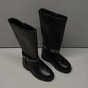 Madden Girl Girls Black Boots Fashion Knee High Booties for Toddler/Little Kids, Size 11