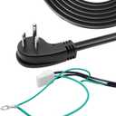 Refrigerator Power Cord for Frigidaire Electrolux Kenmore Freezer 241516904 Replacement Freezer Service Cord Replace AP6997271 241516901 7241516901 PD00072266, 75inches