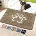 Super Absorbent Dog Door Mat, 30"*20“ Anti Slip Mat for Muddy Paws, Pet Rugs for Dirty Paws Washable That Absorbs Moisture and Dirt, for Dog Cage and Pet Resting Carpet