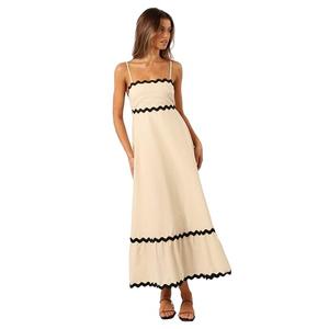 Yana Maxi Dress - Cream Black XL