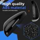 Driver Side Mirror Cover Replacement for Honda Accord 2018 2019 2020 2021 2022 - Left Side Mirror Covers, Rear View Mirror Cap Accessories Without Lamp, Black