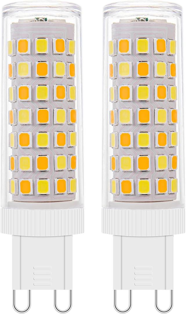2Pack Dimmable Wi-Fi Smart LED Bulbs with G9 Base, Compatible with Amazon Alexa and Google Assistant-Warm to Cool White(2700K-6000K), Adjustable Brightness From 1%-100% (120V, 0.4-4.7W, 40LM-450LM）