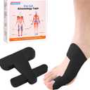 Precut Kinesiology Tape for Bunion, 40 Pcs, Bunion Corrector & Relief, Big Toe Support and Pain Relief, Breathable Hypoallergenic Latex-Free Tape (Black)