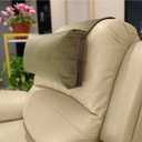 Non-Slip Head Pillow for Recliners - Neck Support Cushion with Velvet Cover for Pain Relief at Home, Office and Travel (Camel)