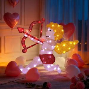 Valentines Day Decorations Outdoor, Cupid Garden Valentine's Day, Romantic Cupid Decoration for Valentine Lawn Farmhouse Outdoor Decor