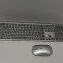 Wireless Keyboard and Mouse Combo, Full Size Keyboard and Mouse, Long Battery Life, Optical Mouse, 2.4G Lag-Free Cordless Mice Keyboard Set Ultra Slim Design for Computer, Laptop, PC, Mac, Windows