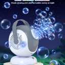 Joyfuture Bubble Machine - Automatic Bubbles Blower for Kids, Toddlers - 360 Rotation & 75 Adjustment, Bubble Toys with LED Light - Gifts for Boys, Girls, Halloween, Outdoor, Birthday, Party